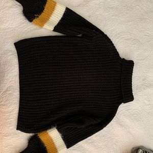 Black turtle neck sweater